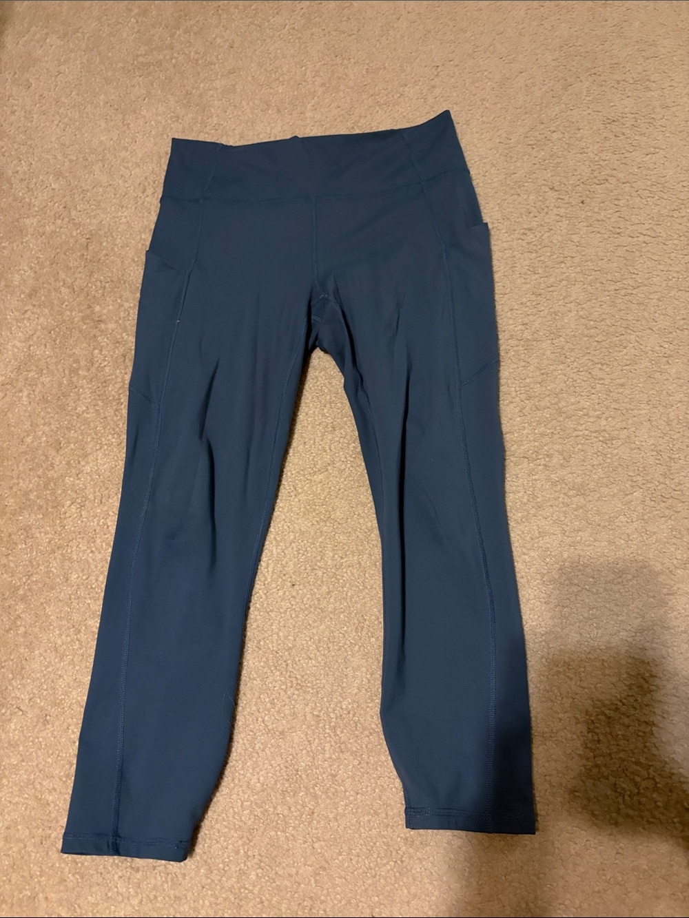 High-Waist Blue Pureluxe Fabletics Leggings medium